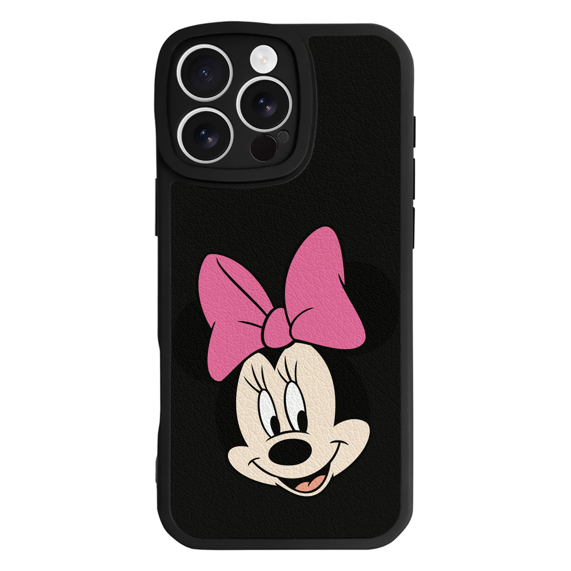 （画像用） ミッキーマウス Mickey Mouse 【iPhone 16シリーズ対応】シリコンスマホケース（レザー調） 材質：シリコン